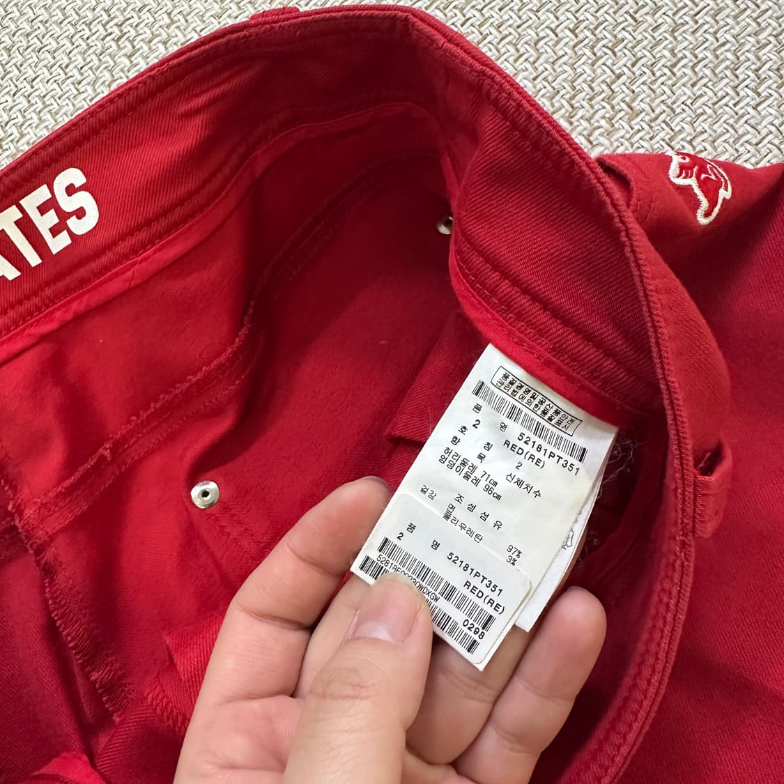 20 파리게이츠 레드컬러 골프 팬츠 331D 상품이미지3