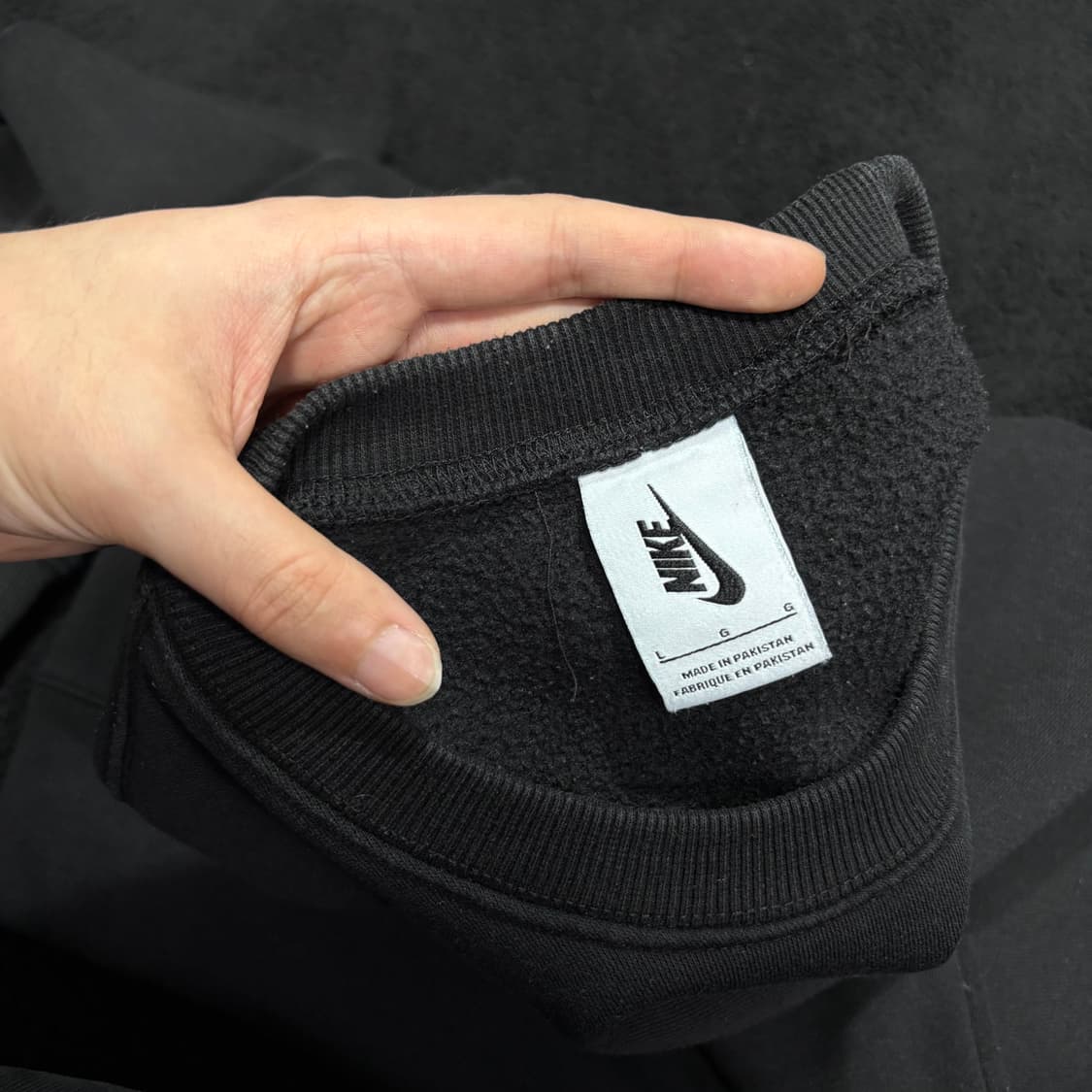 L 나이키 NRG 블랙 솔로 스우시 맨투맨 상품이미지4