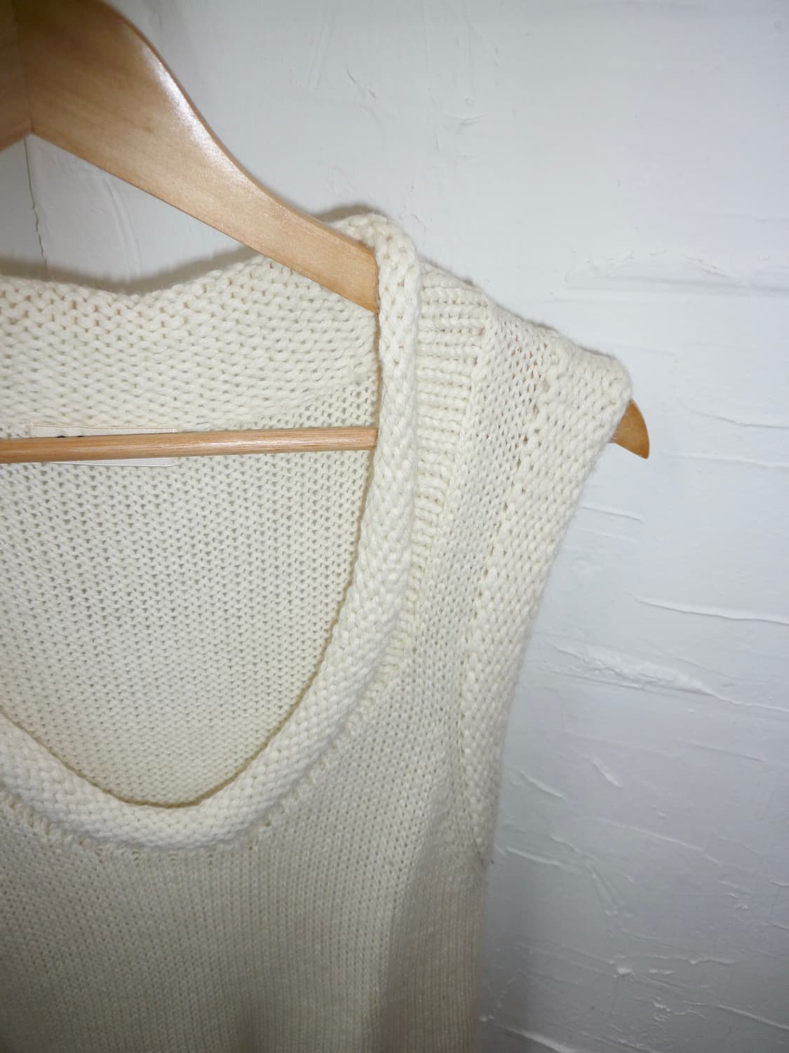 ivory cozy knit vest 상품이미지6