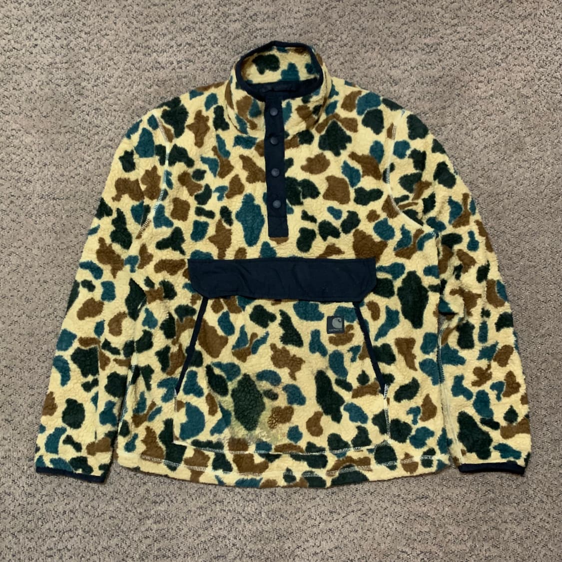 칼하트wip 카모 플리스 풀오버 (M) 상품이미지1