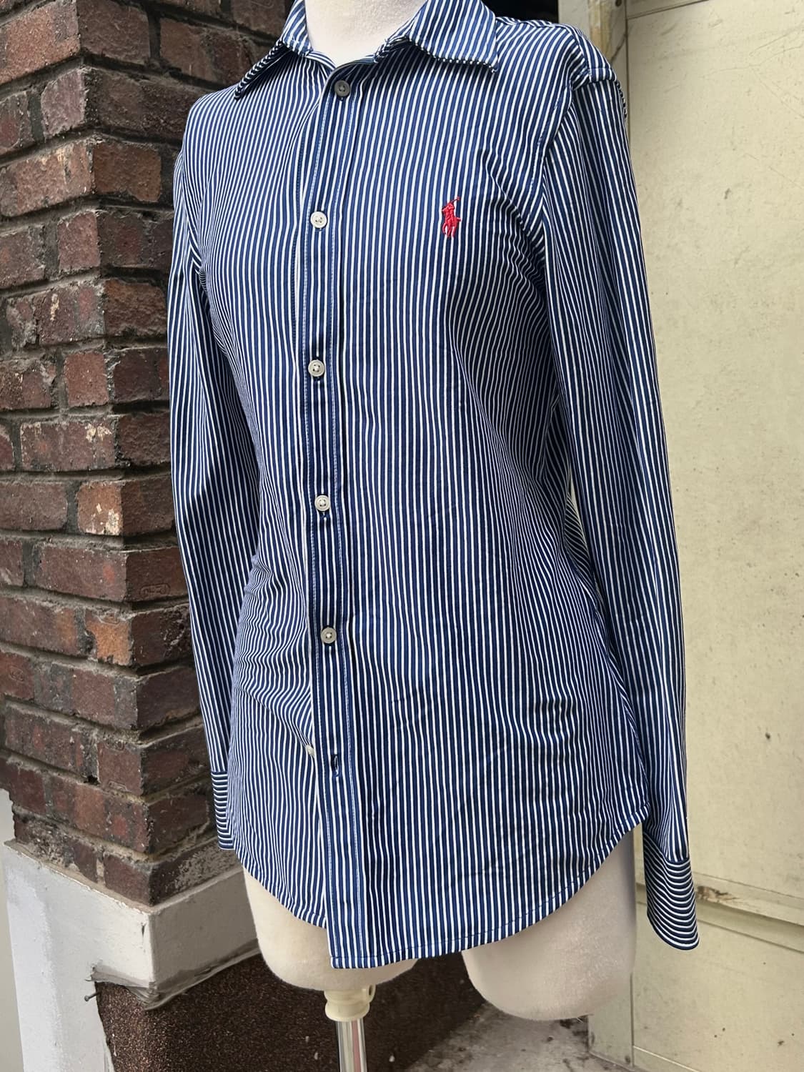 *Rare* 폴로 니트 드레스 네이비 스트라이프 셔츠 상품이미지5