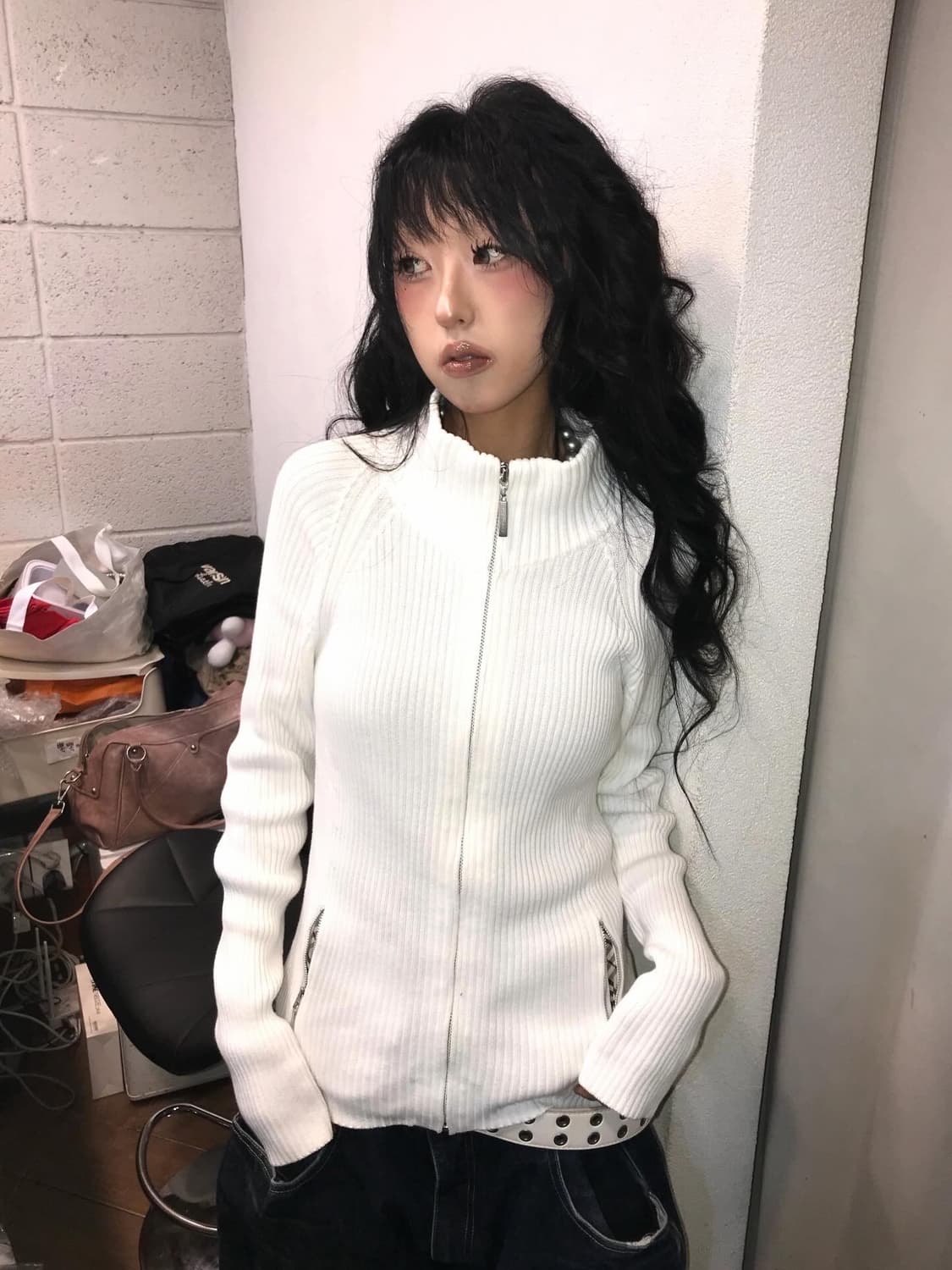 Burberry NovaCheck Knit Zip-Up (말해뭐해화이트) 상품이미지2