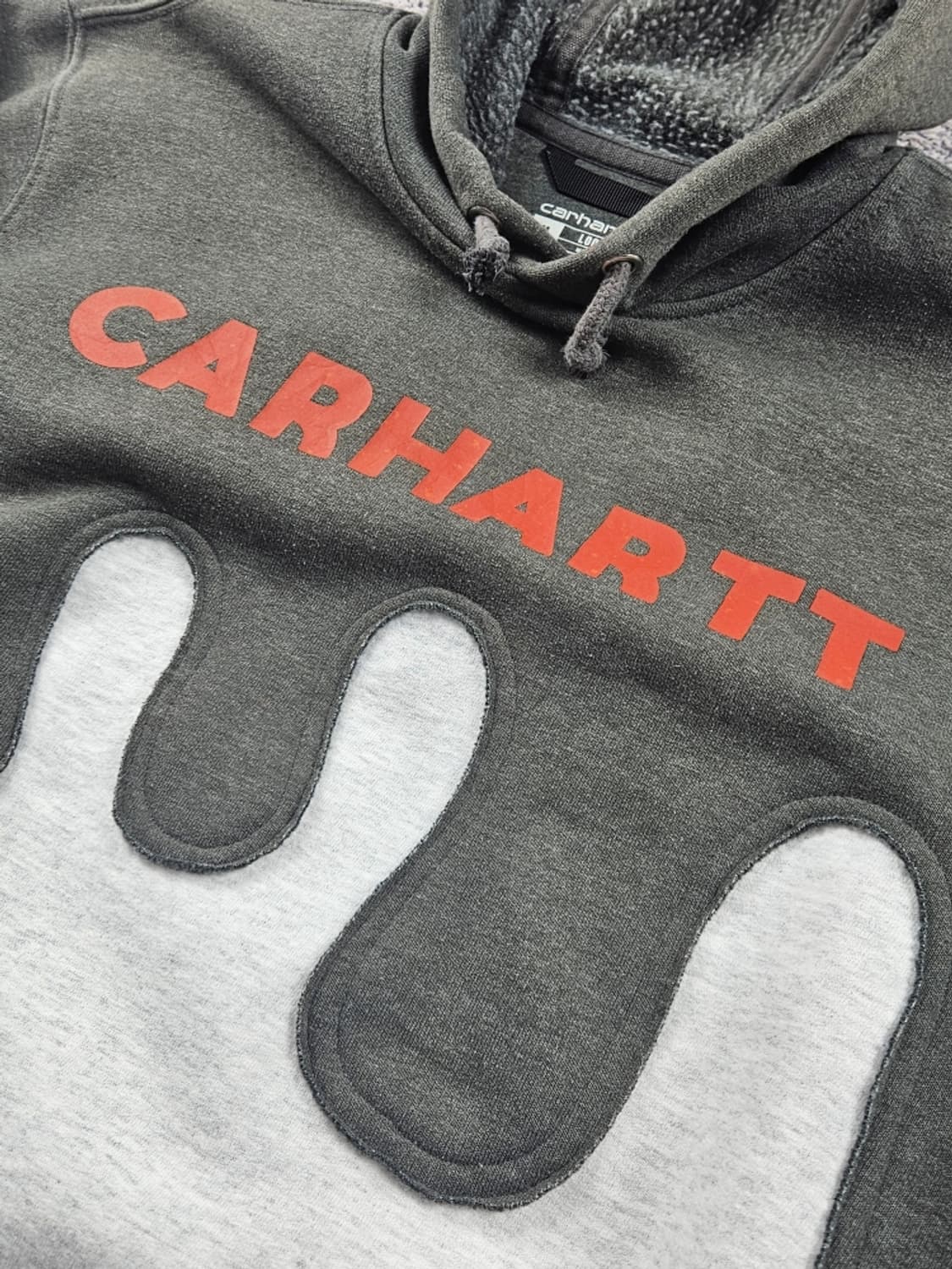 칼하트 아플리케 믹스 커스텀 스웻 후드 티셔츠 ( M ) / 9358 상품이미지7