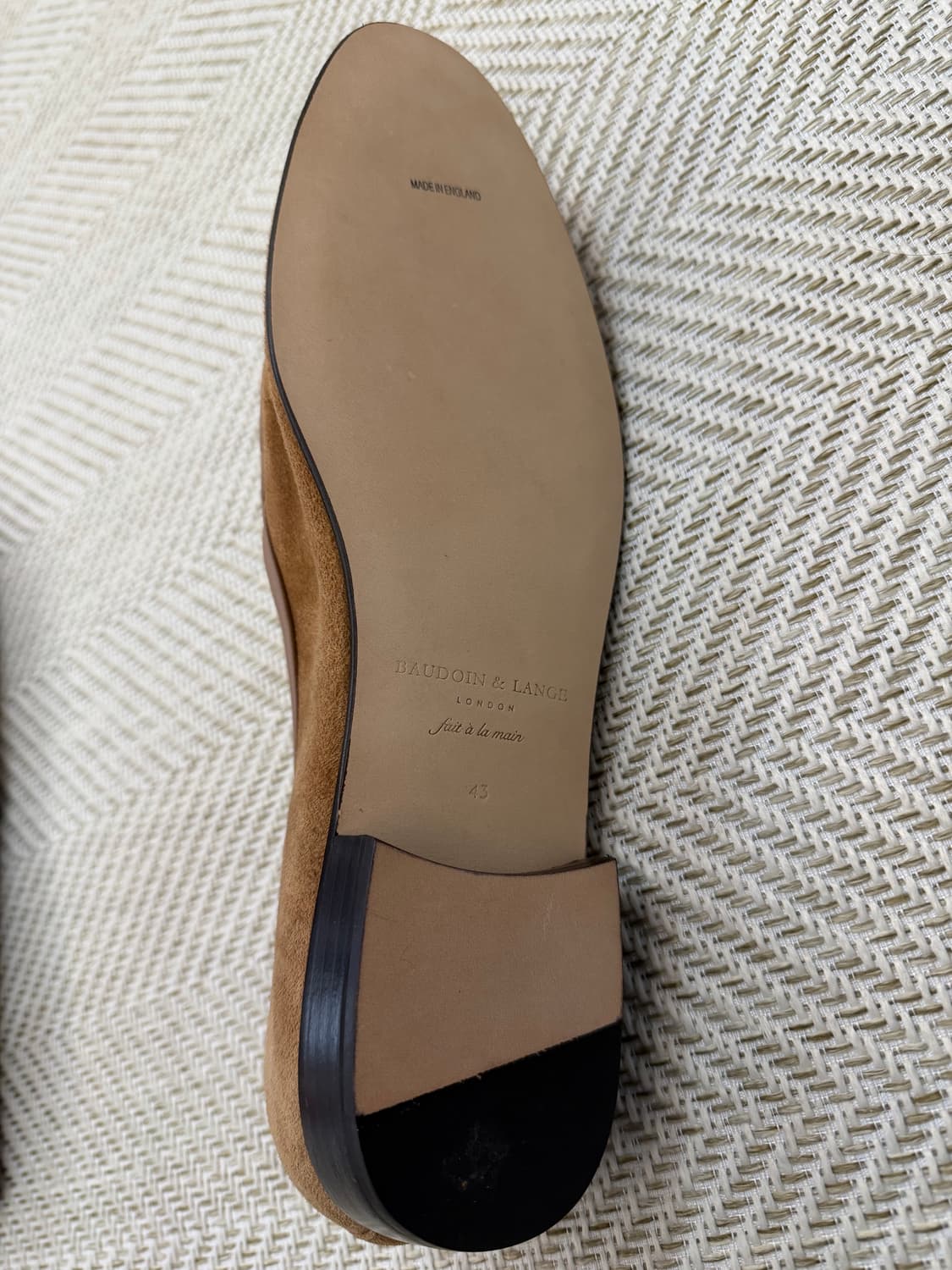 보두앙앤랑 샌드 베이지 로퍼 43 새상품 상품이미지9