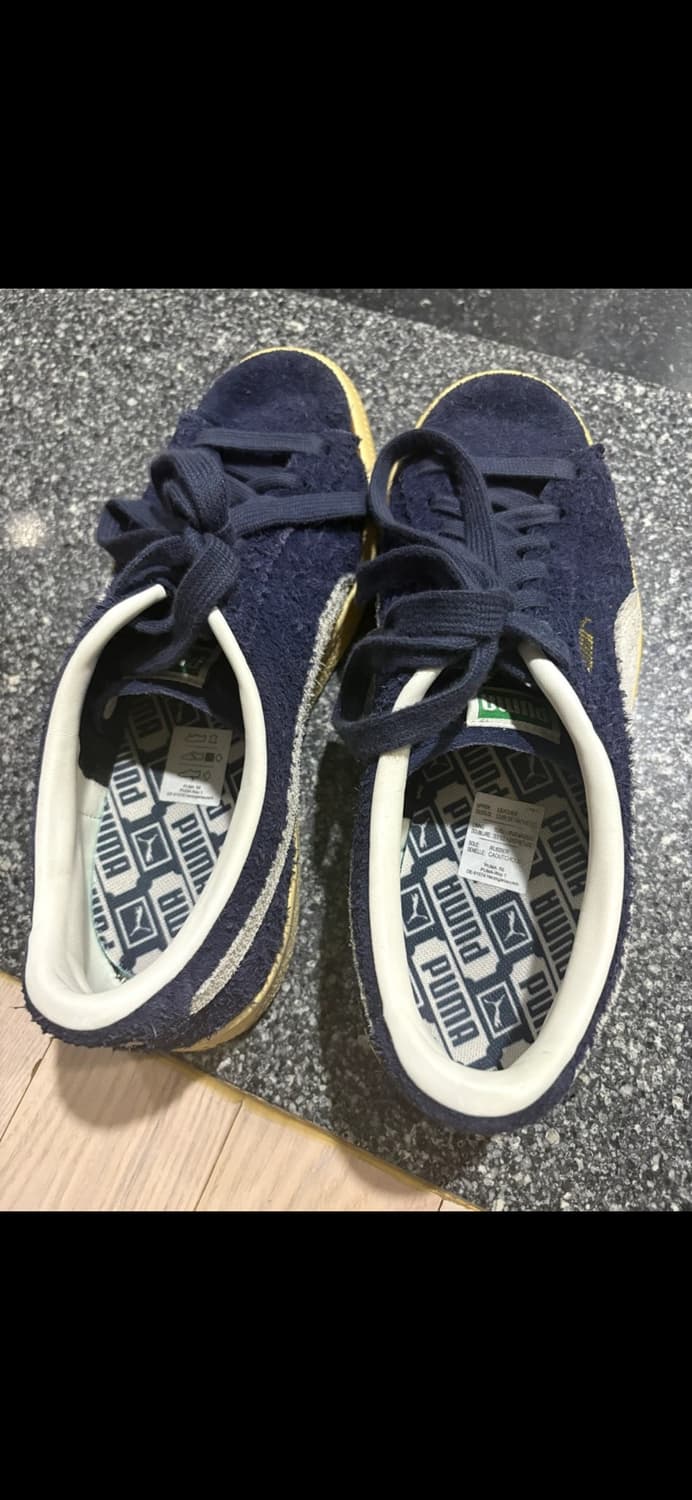 푸마 스웨이드 빈티지 네이비 스니커즈 상품이미지2