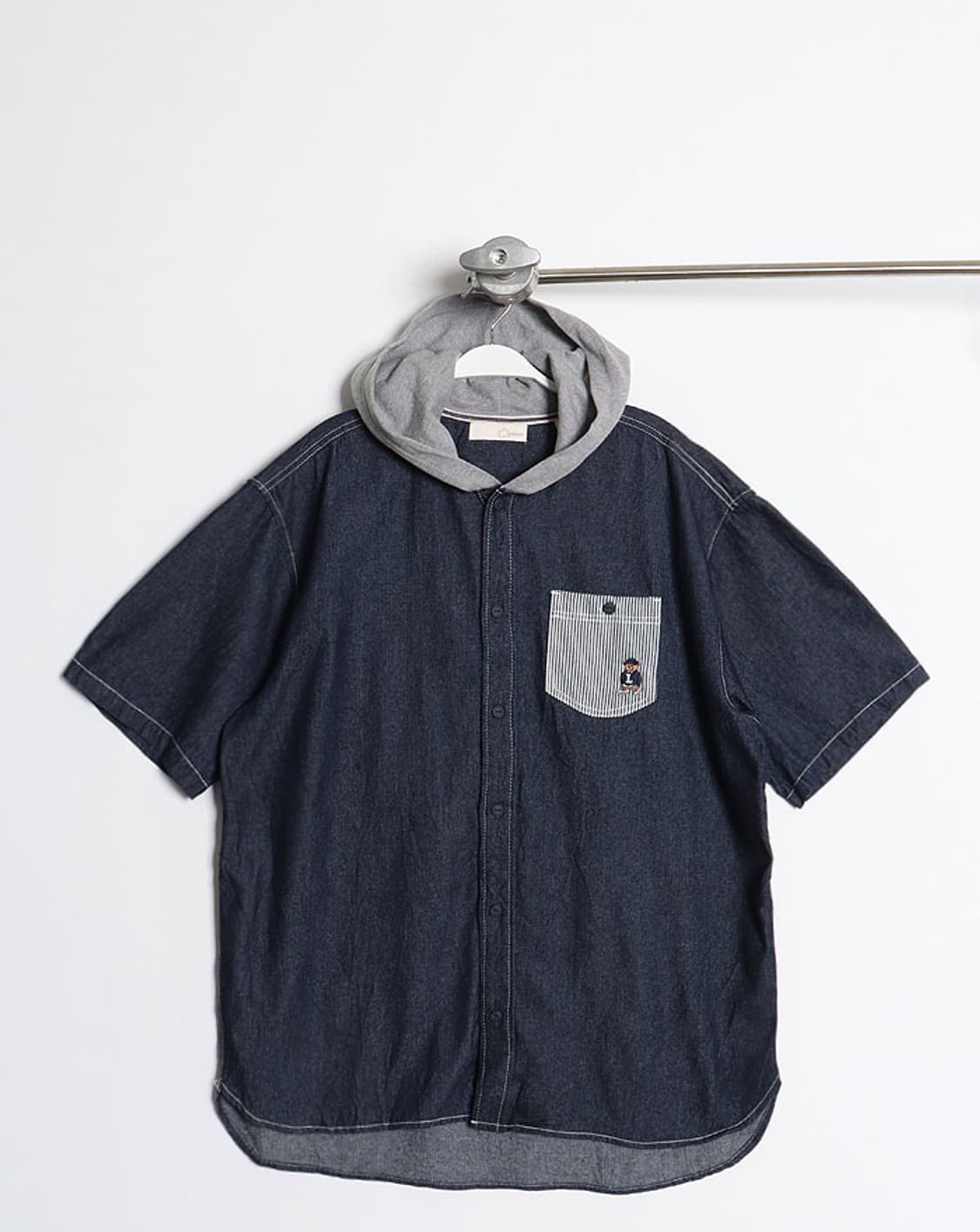 LOGOS DAYS Hooded Denim Shirts 상품이미지1