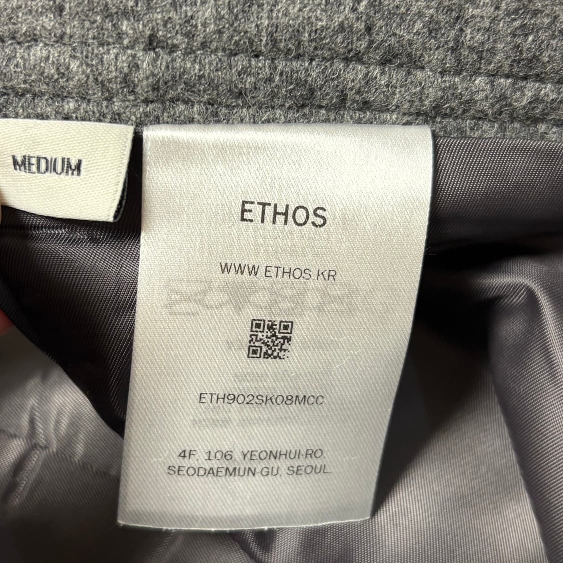 에토스 그레이 스커트 m (새상품) 상품이미지5