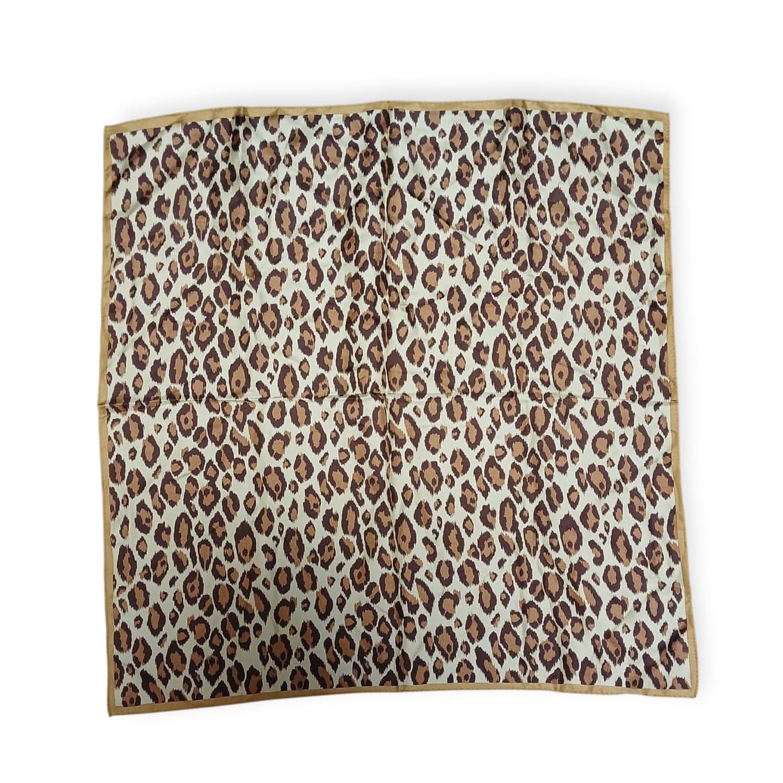 갸루 호피 사각 실크스카프  상품이미지1