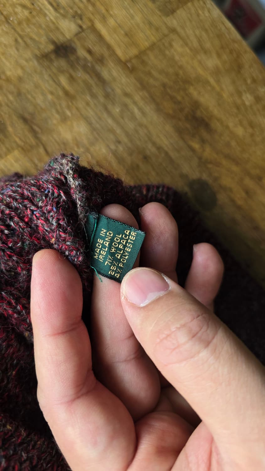 빈티지 아일랜드 니트 울 & 알파카 혼방 상품이미지4