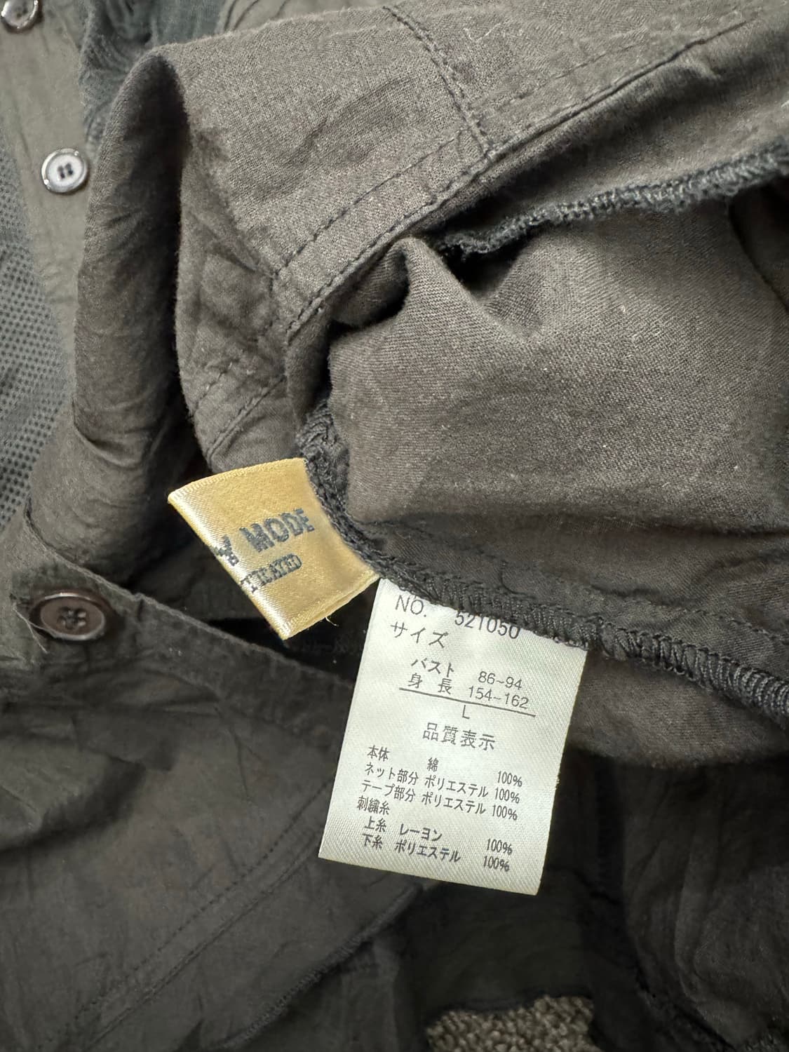 L)Earthy Mode 빈티지 여성 블랙 셔츠자켓 상품이미지3