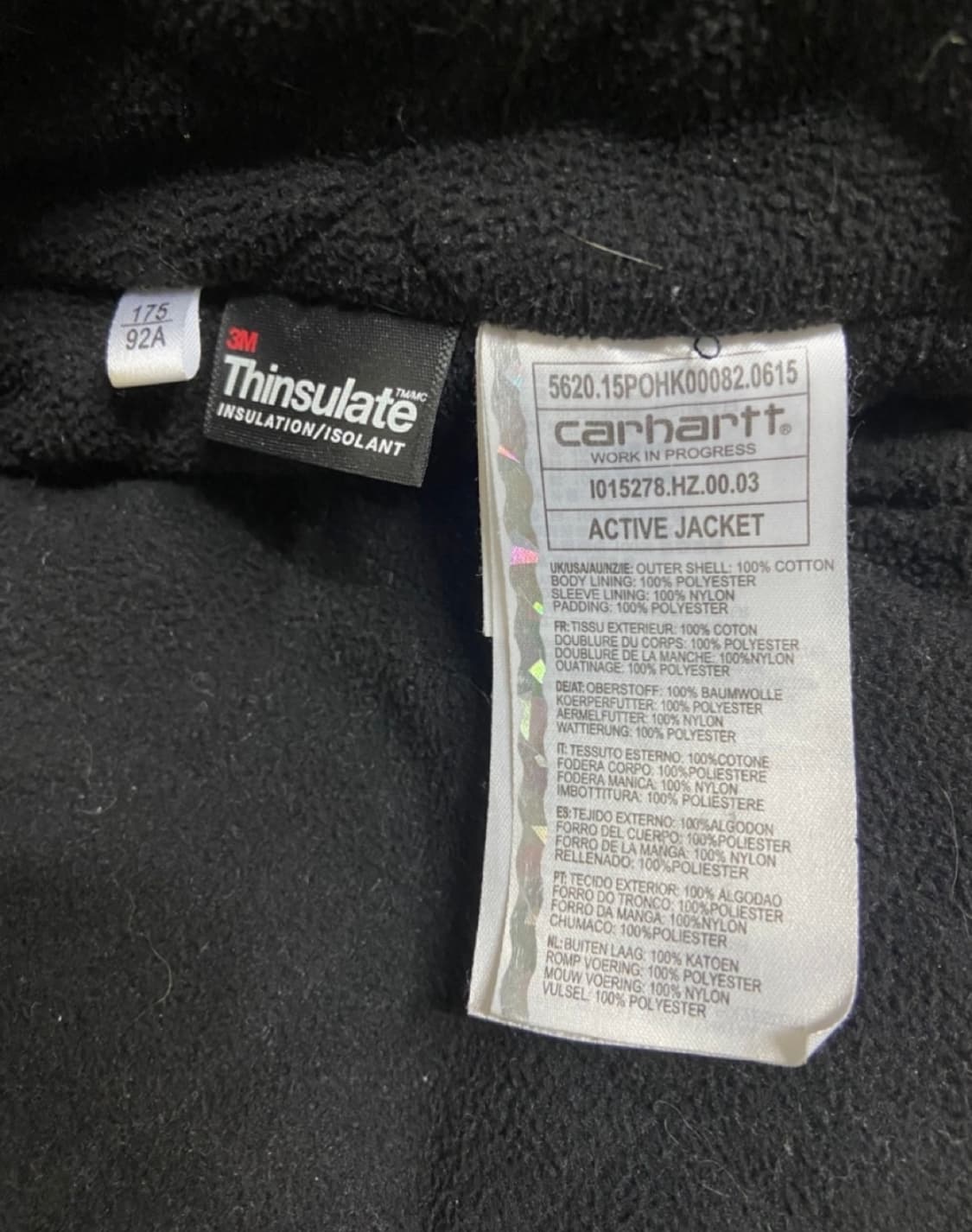 칼하트 WIP 액티브 자켓 M 상품이미지3