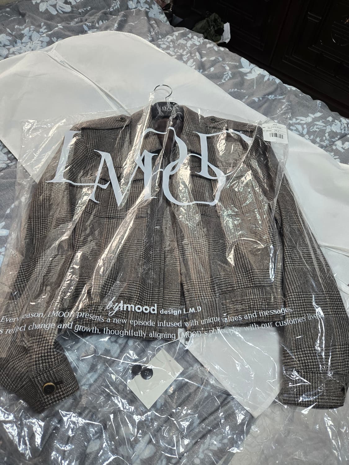 엘무드 로마노 글렌체크 자켓 44사이즈 새상품 상품이미지2