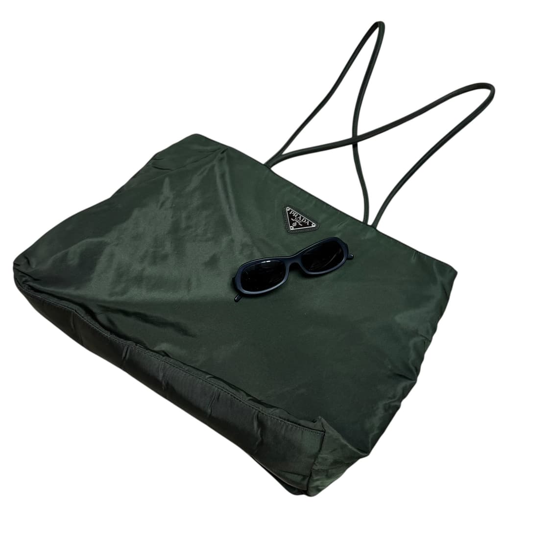 프라다 다크 그린 포코노 토트백 상품이미지8