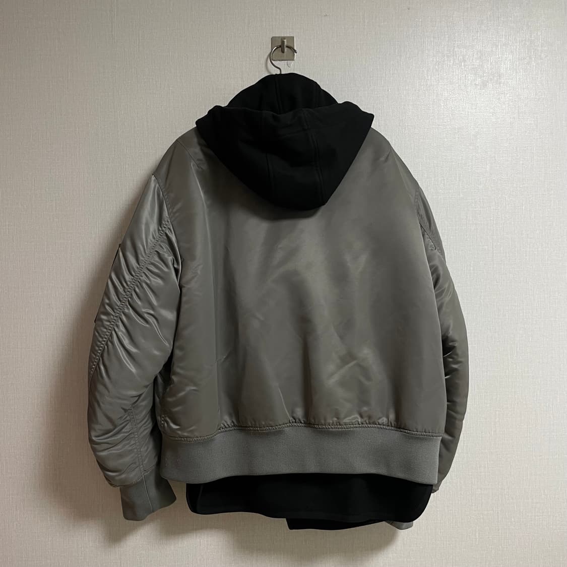 [48]솔리드옴므 레이어드 마원 봄버 상품이미지2