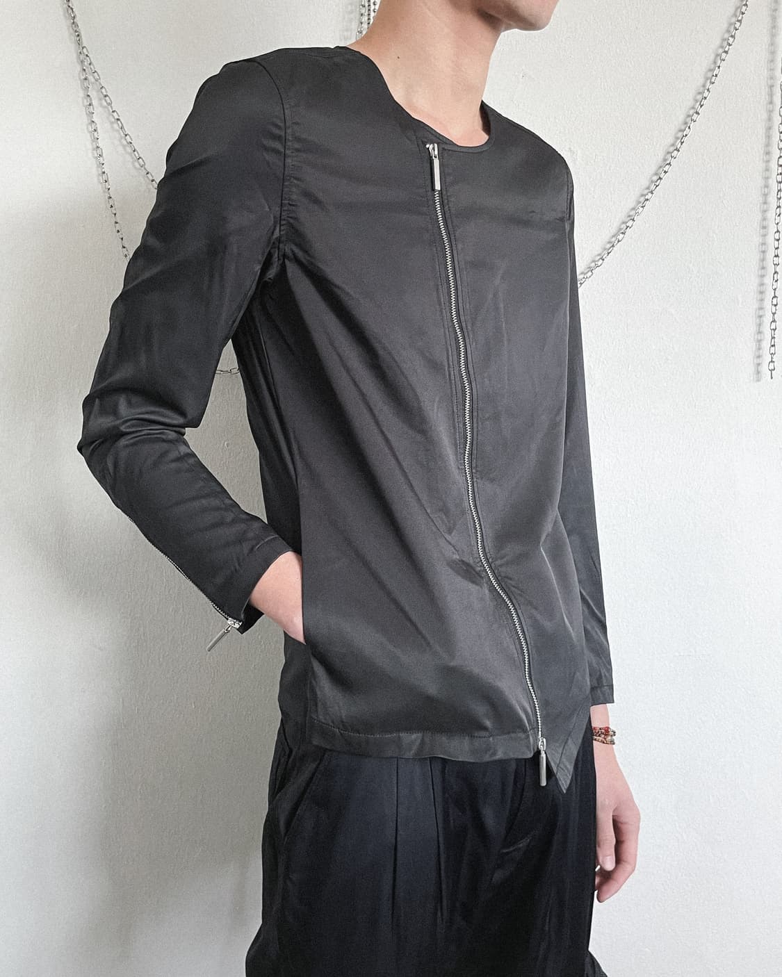 NO ID japan 사선지퍼 셔츠 상품이미지2