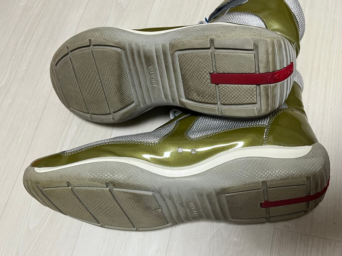 프라다 아메리카컵 하이 올리브 그린 상품이미지4