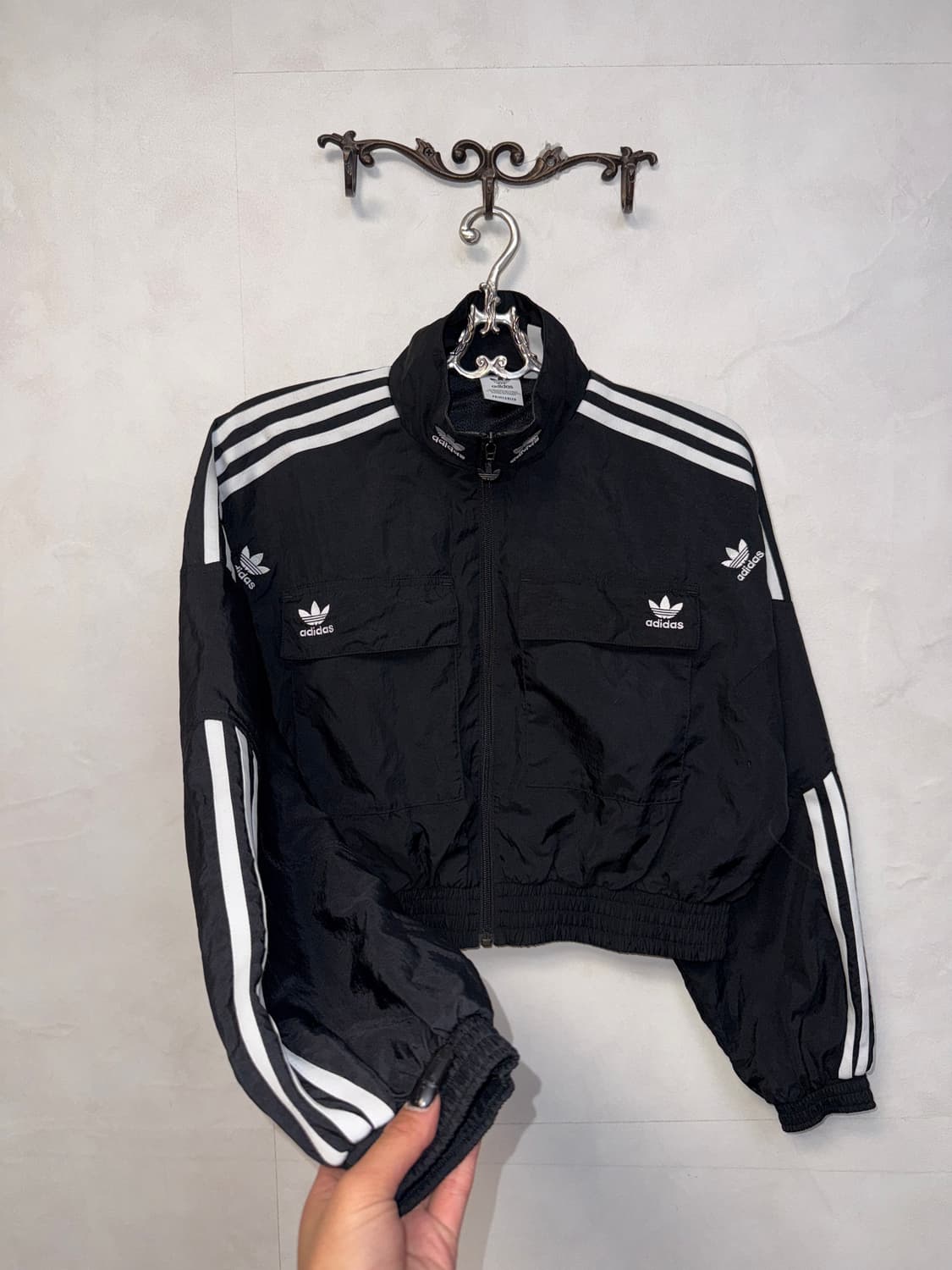 Adidas track top crop zipup jacket 상품이미지2