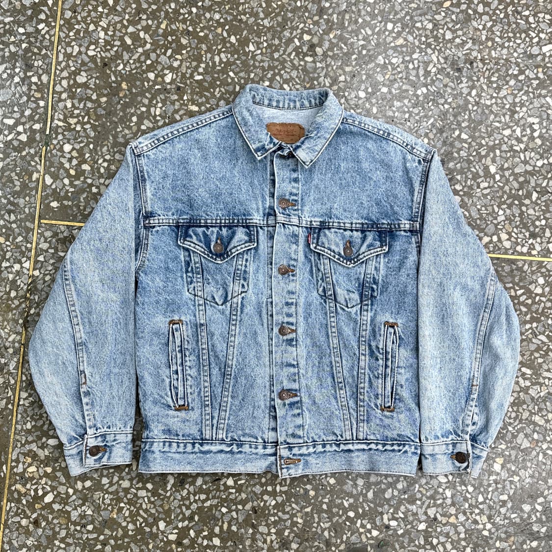80s USA 리바이스 데님 트러커 자켓 L 상품이미지1