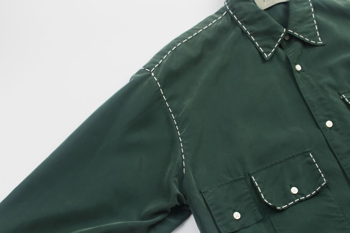 KURO Hand Stitch Overshirt (Made In Japa 상품이미지5