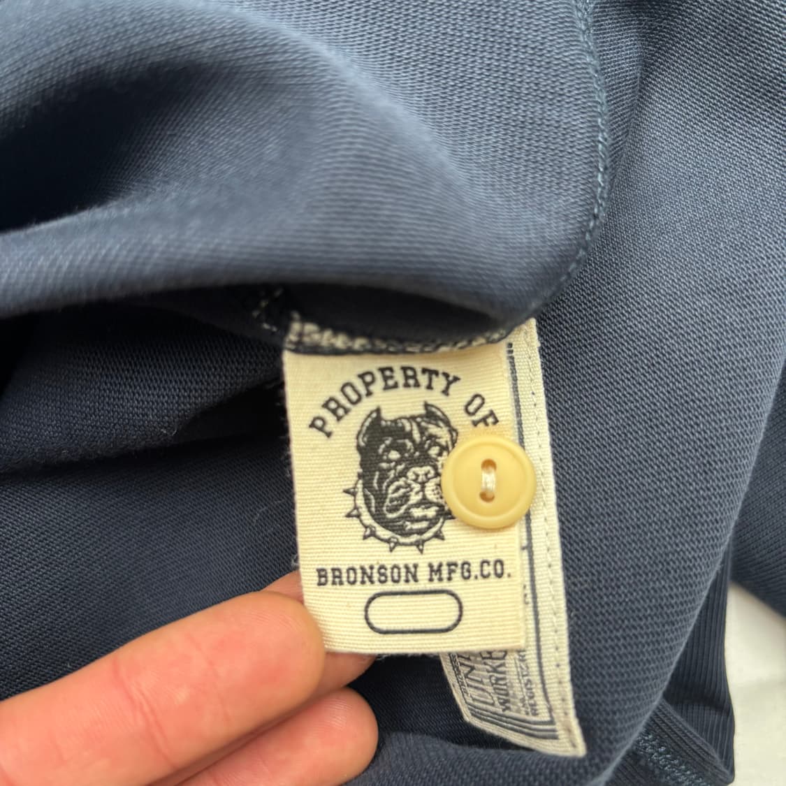 Bronson 브론슨 네이비 헨리넥 롱슬리브 2XL 상품이미지8