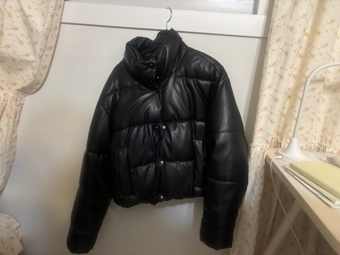 자라 페이크 레더 패딩 상품이미지1