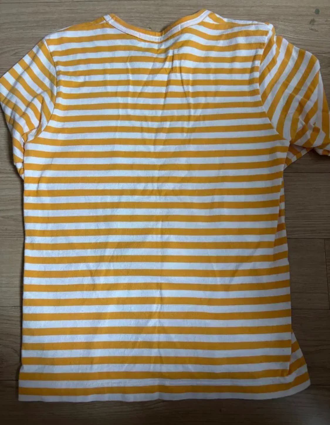 (W) 꼼데가르송 미니 레드와펜 스트라이프 롱슬리브 티셔츠 오렌지 상품이미지4