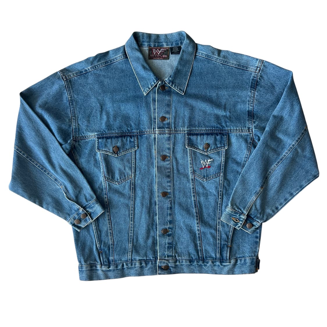 빈티지 90s WWF Stone Cold 데님 자켓 상품이미지2