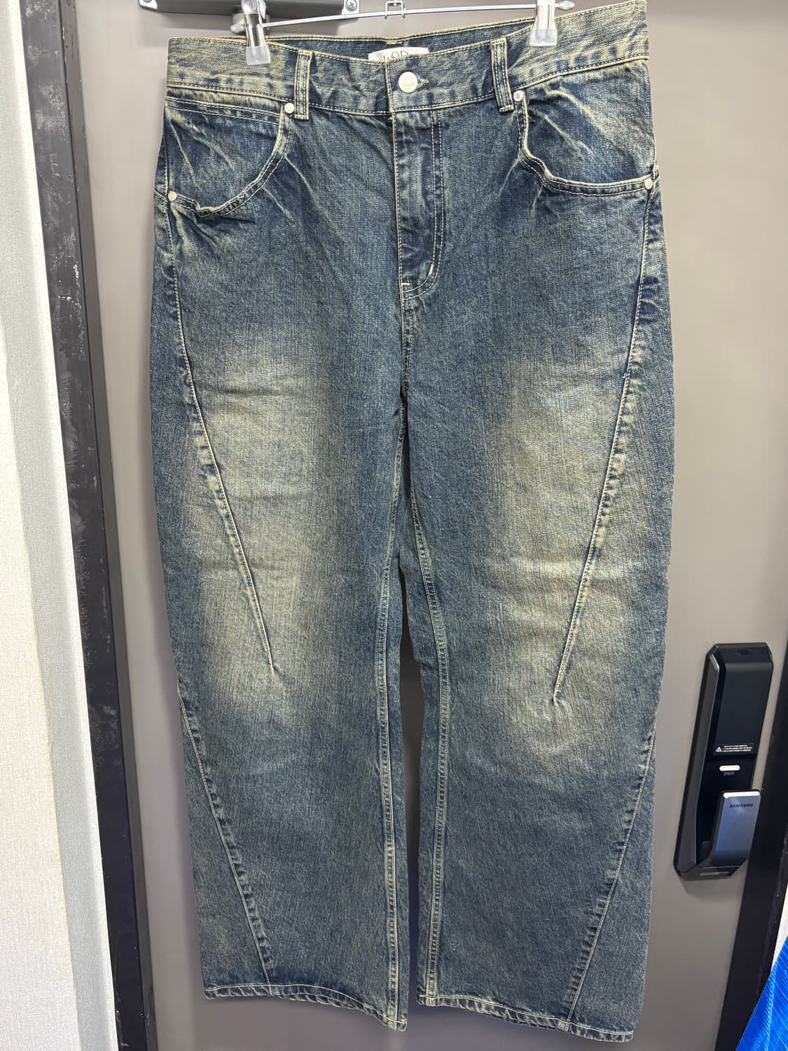 엘무드 아메리칸 엔지니어 와이드 데님 더트블루 상품이미지4