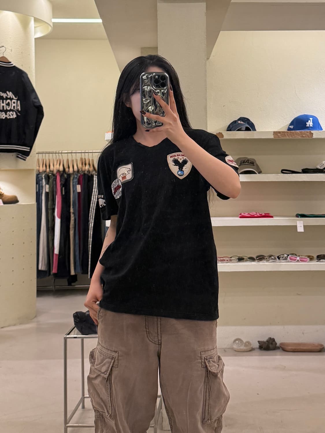 지프 스피릿 패치 반팔 티셔츠 U1208 상품이미지1