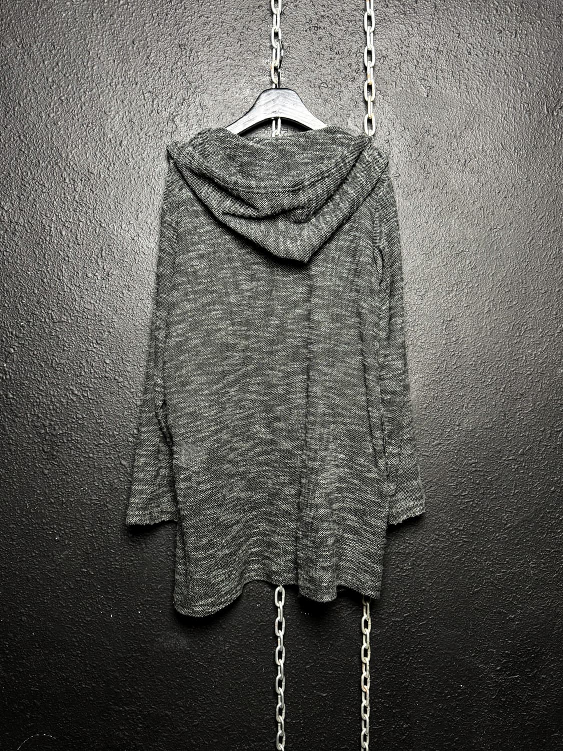 Dark green long draped hooded cardigan   상품이미지9