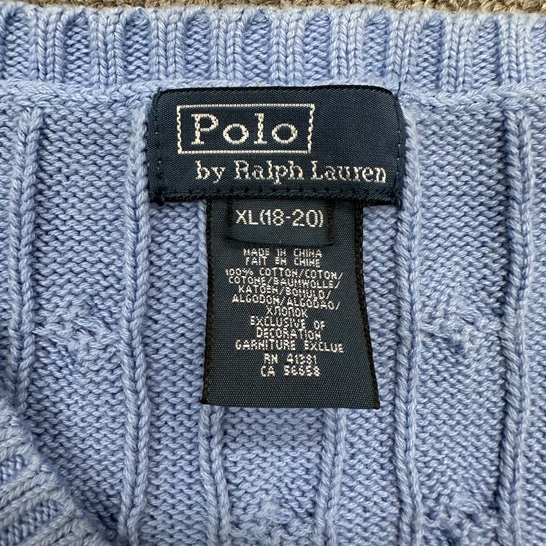 폴로 꽈배기 니트베스트 상품이미지4