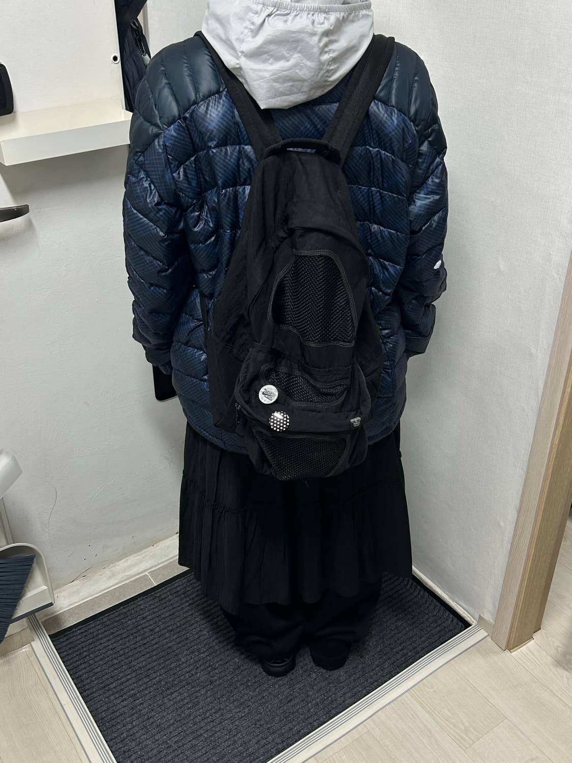 콜롬비아 옴니쉴드 구스다운 경량패딩 네이비 상품이미지3