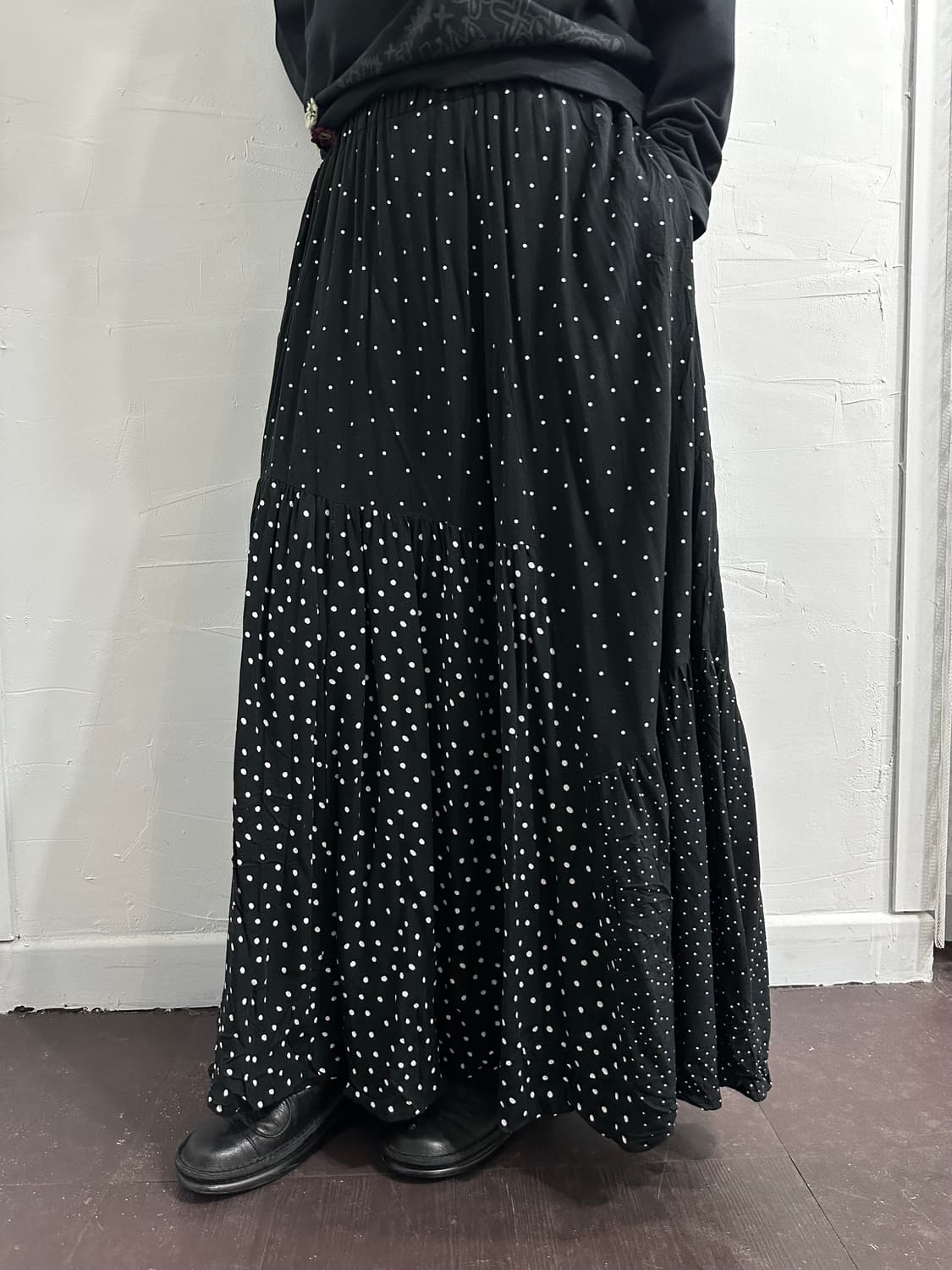 american holic dot long skirt 상품이미지4