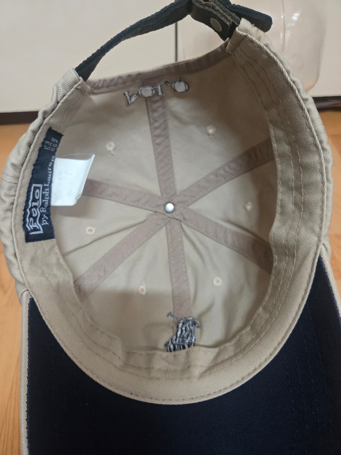 폴로 랄프로렌 정품 빅포니 진베이지 볼캡 상품이미지5