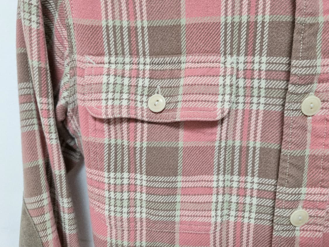 여성 레어 폴로 빈티지 두산 엘보패치 웨스턴 워크셔츠 긴팔 남방 상품이미지8