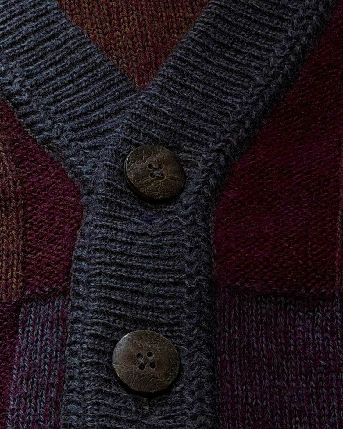 Modigliani Italy 빈티지 패치워크 가디건 상품이미지7