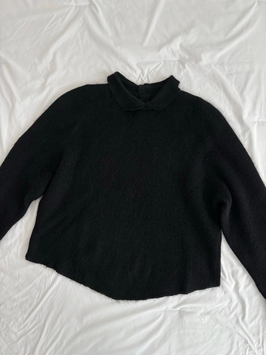 black collar sweater 블랙 카라 니트 상품이미지3