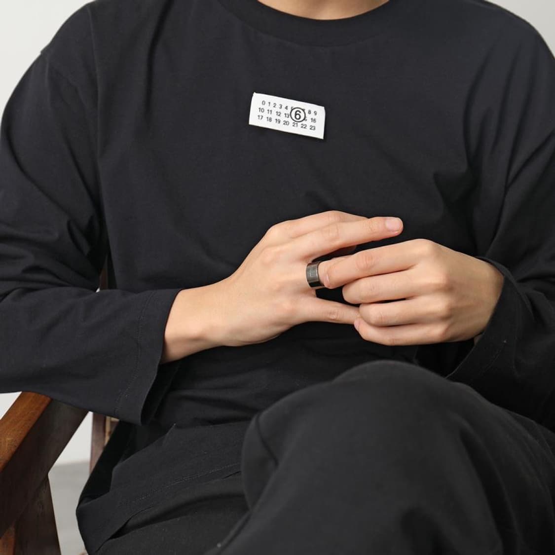[4] 마르지엘라 MM6 로고 실버 링 상품이미지10