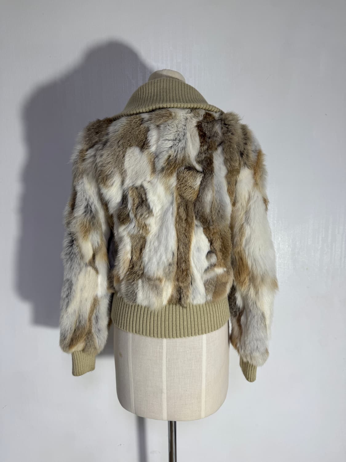 빈티지 래빗퍼 하이넥 니트집업 y2k goa 상품이미지4