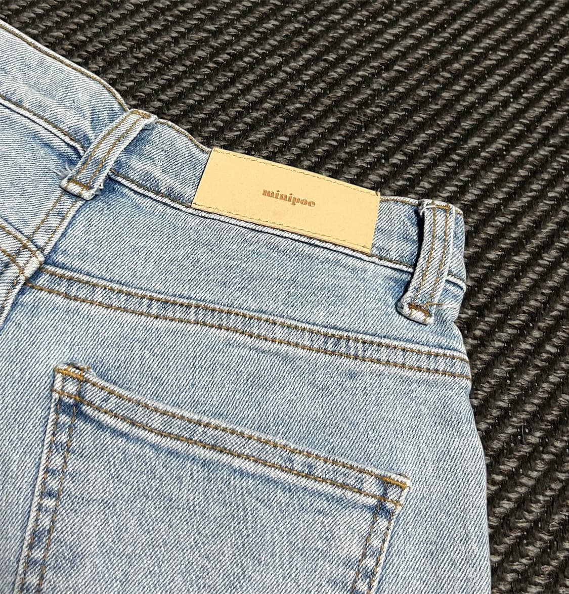 [XS] Minipoe 미니포에 우먼즈 연청 데님팬츠 상품이미지6