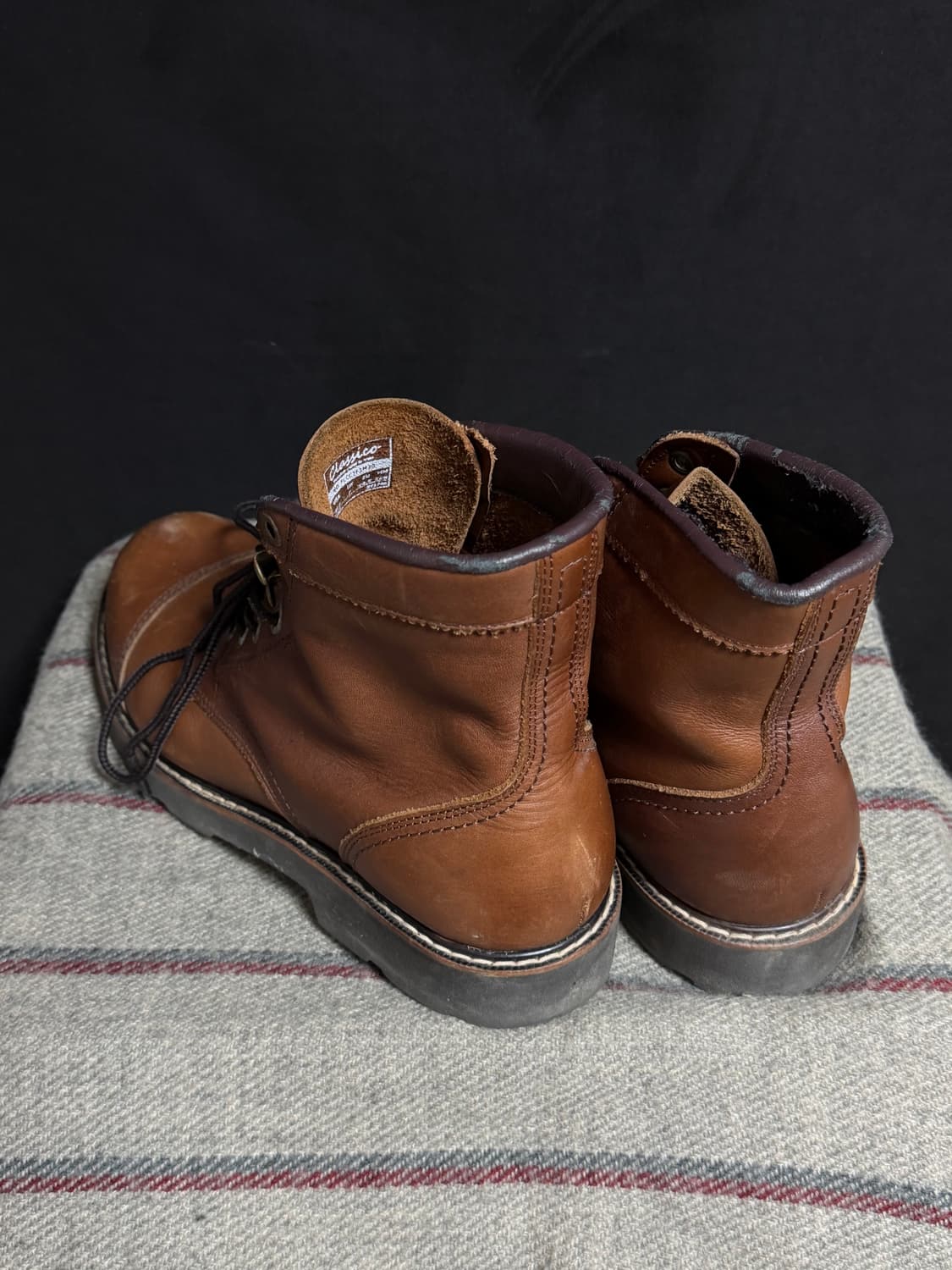 Brown work boots 상품이미지4