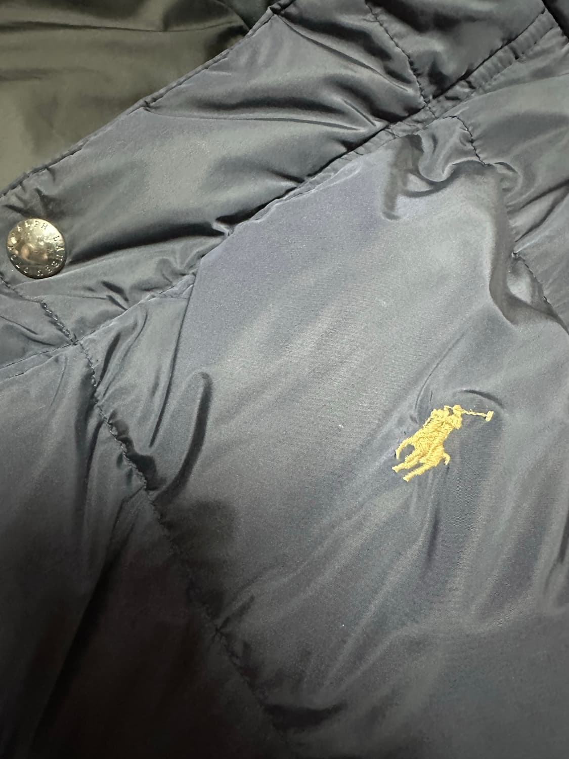 (상태 좋음) 폴로 랄프로렌 정품 네이비 패딩 점퍼 XL 상품이미지5