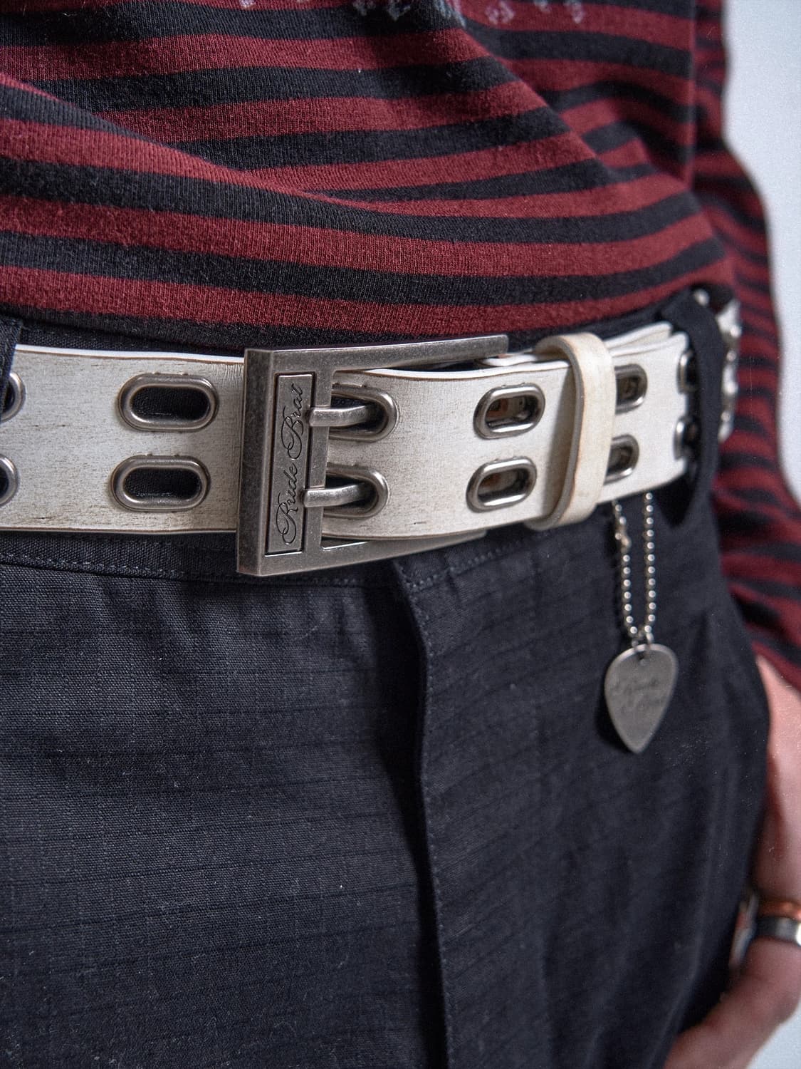 Oval Eye Washed Belt 상품이미지4