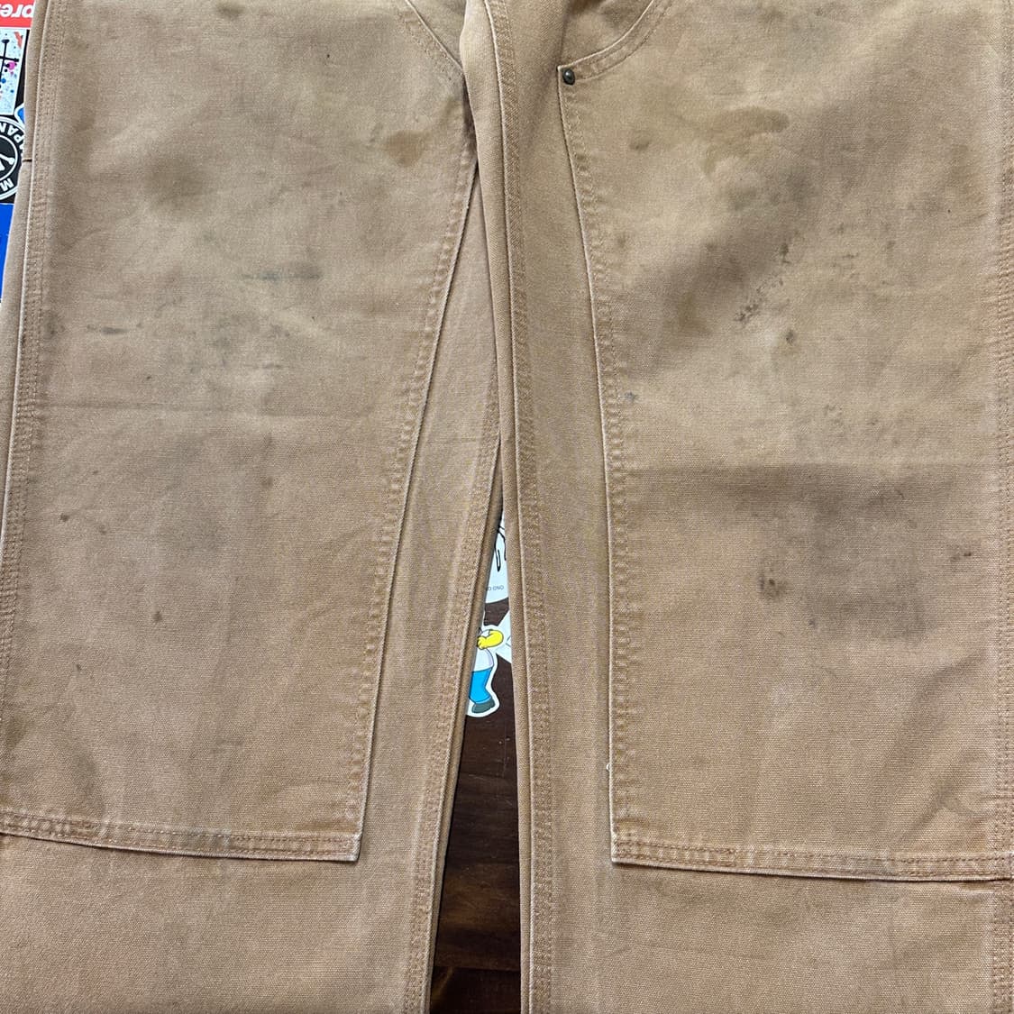 칼하트 더블니 카펜터 팬츠 B136-BRN 35 상품이미지4