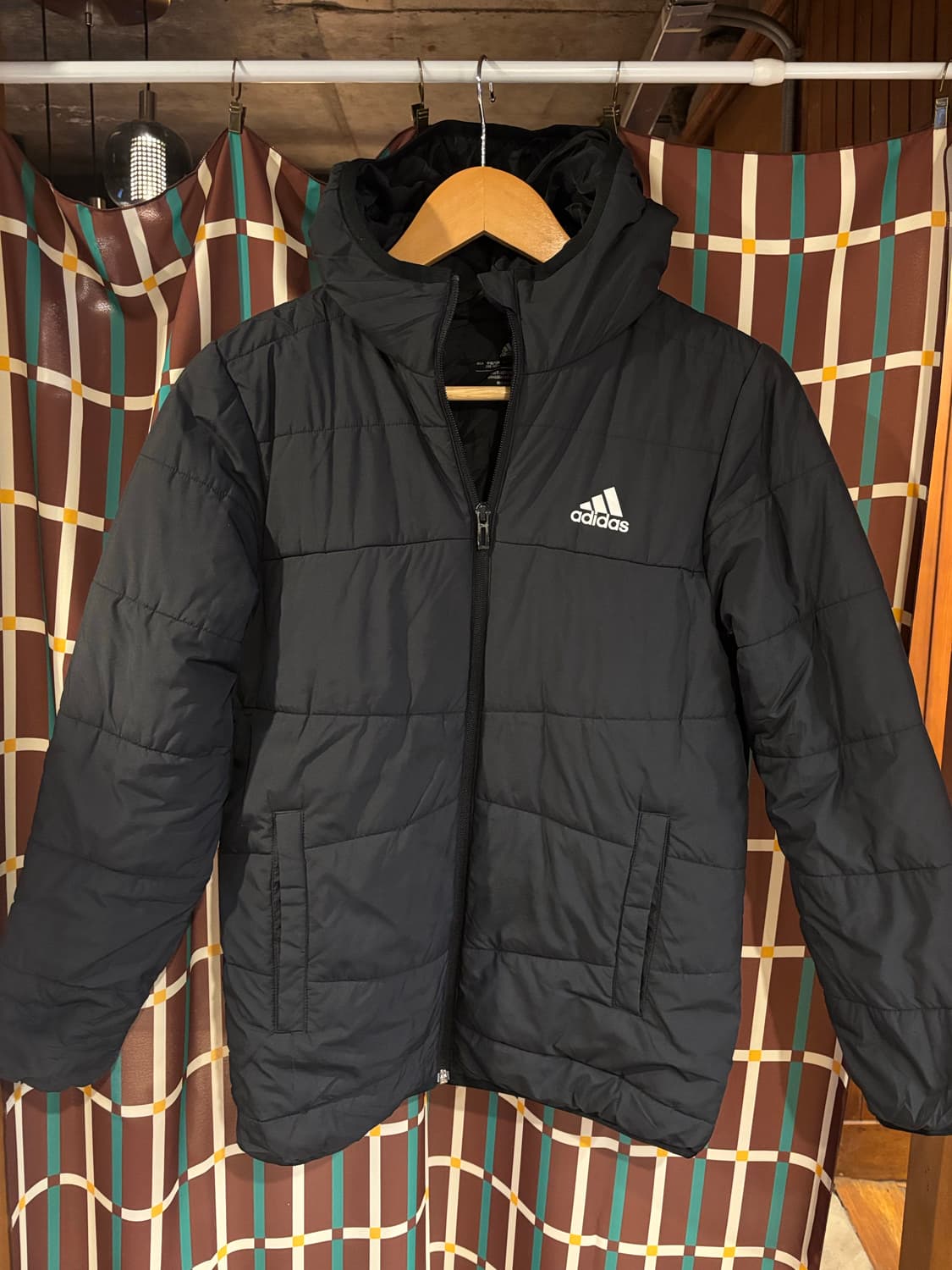 아디다스 블랙 패딩 점퍼 상품이미지1