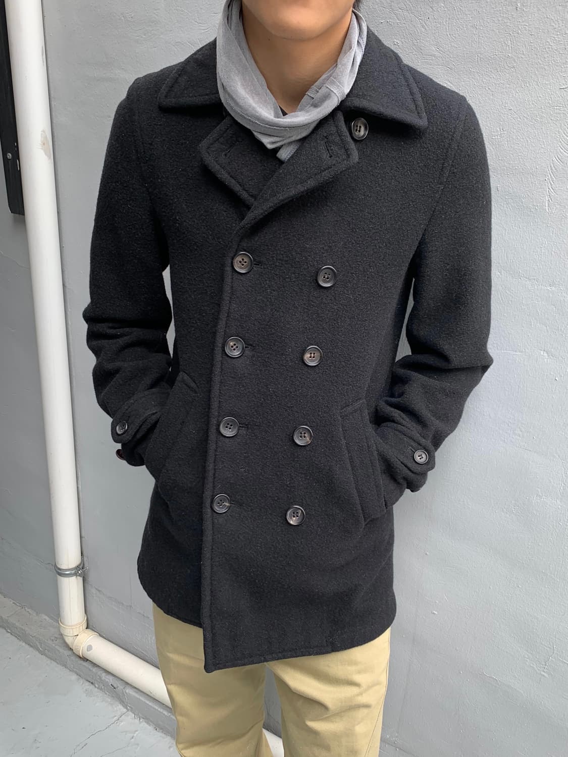 꼼데가르송 h&m 더플 코트 상품이미지3