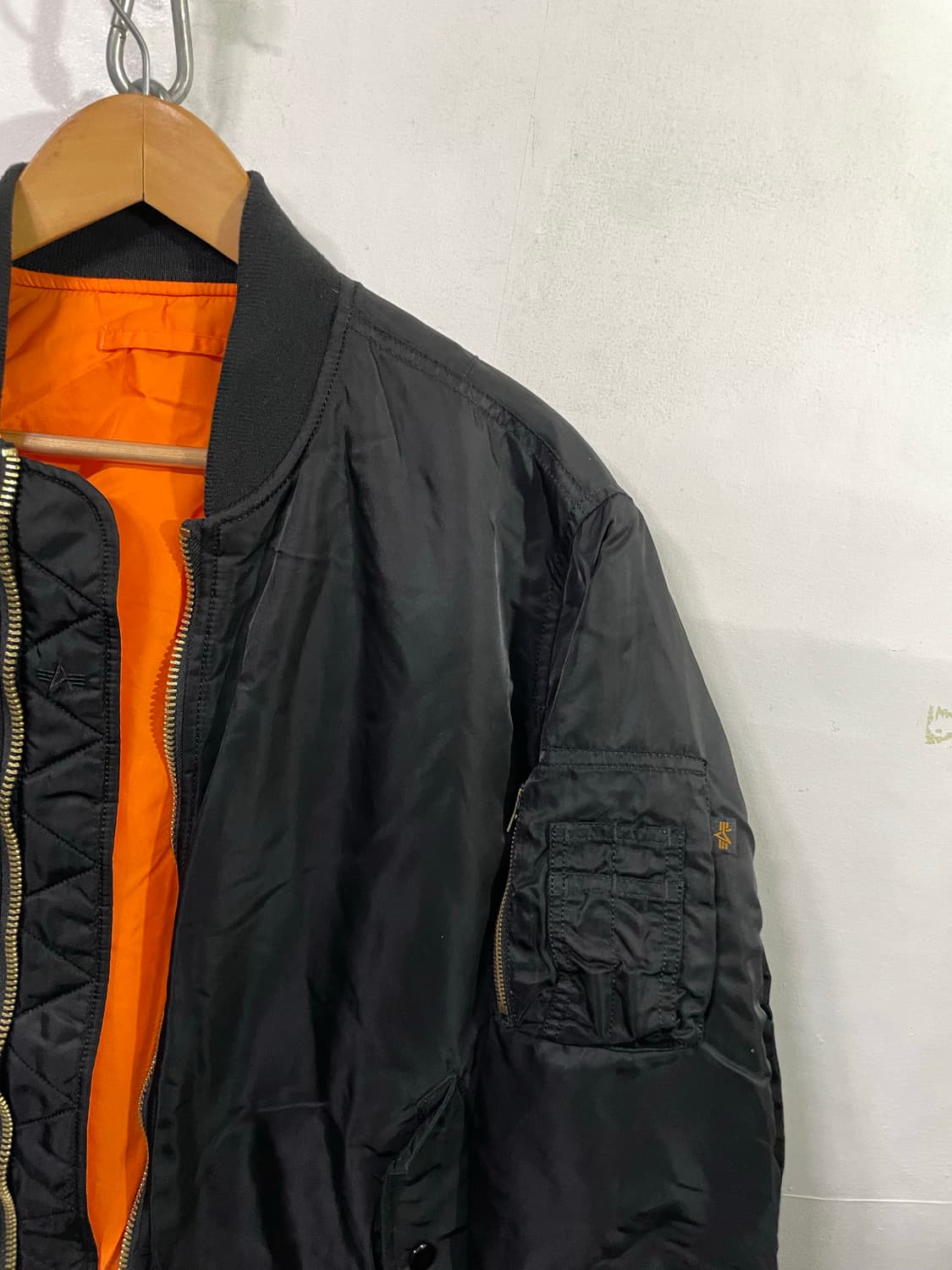 알파인더스트리 MA-1 블루종 봄버 자켓 100-105 상품이미지3