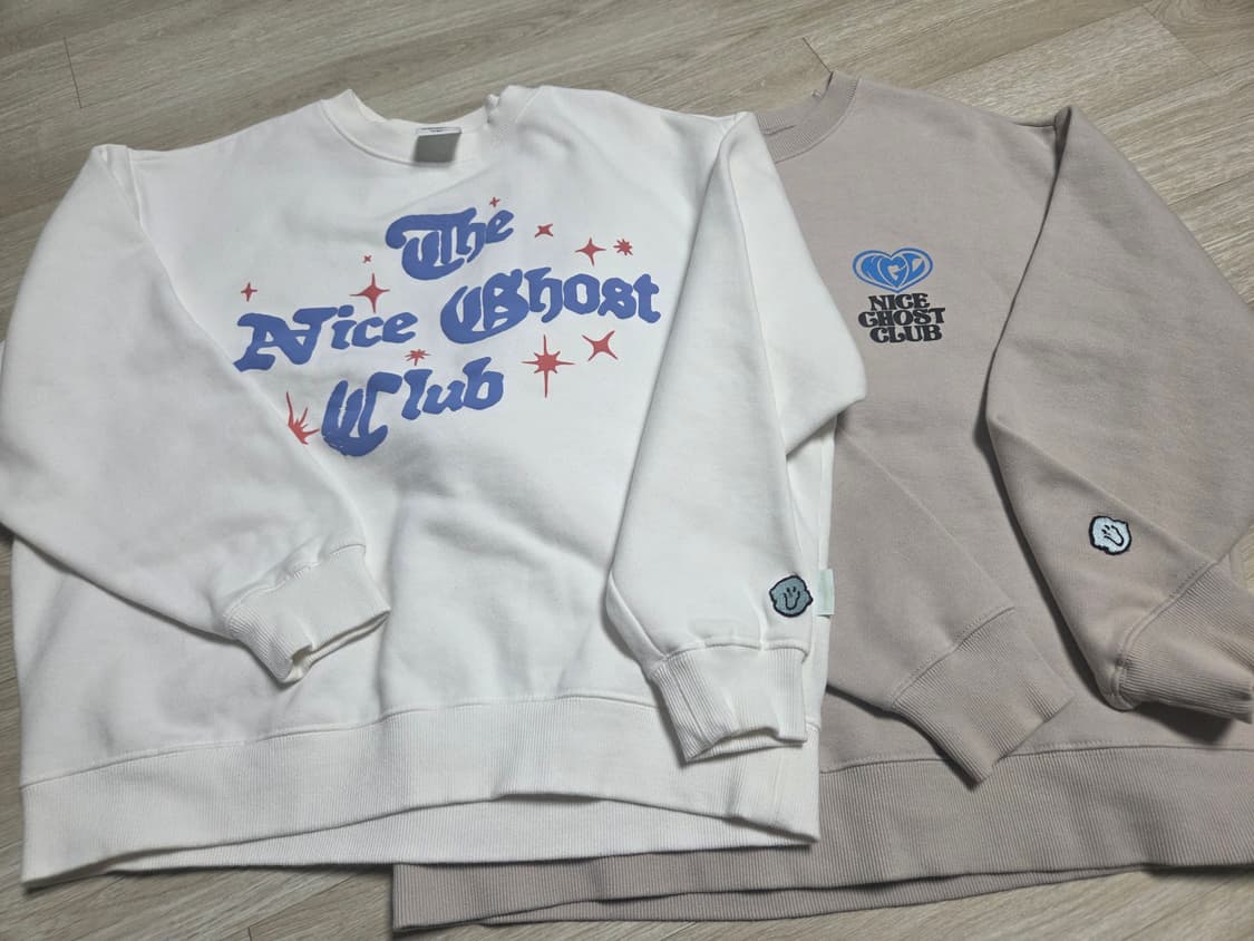 Nice Ghost Club 기모맨투맨 S 2장 상품이미지1