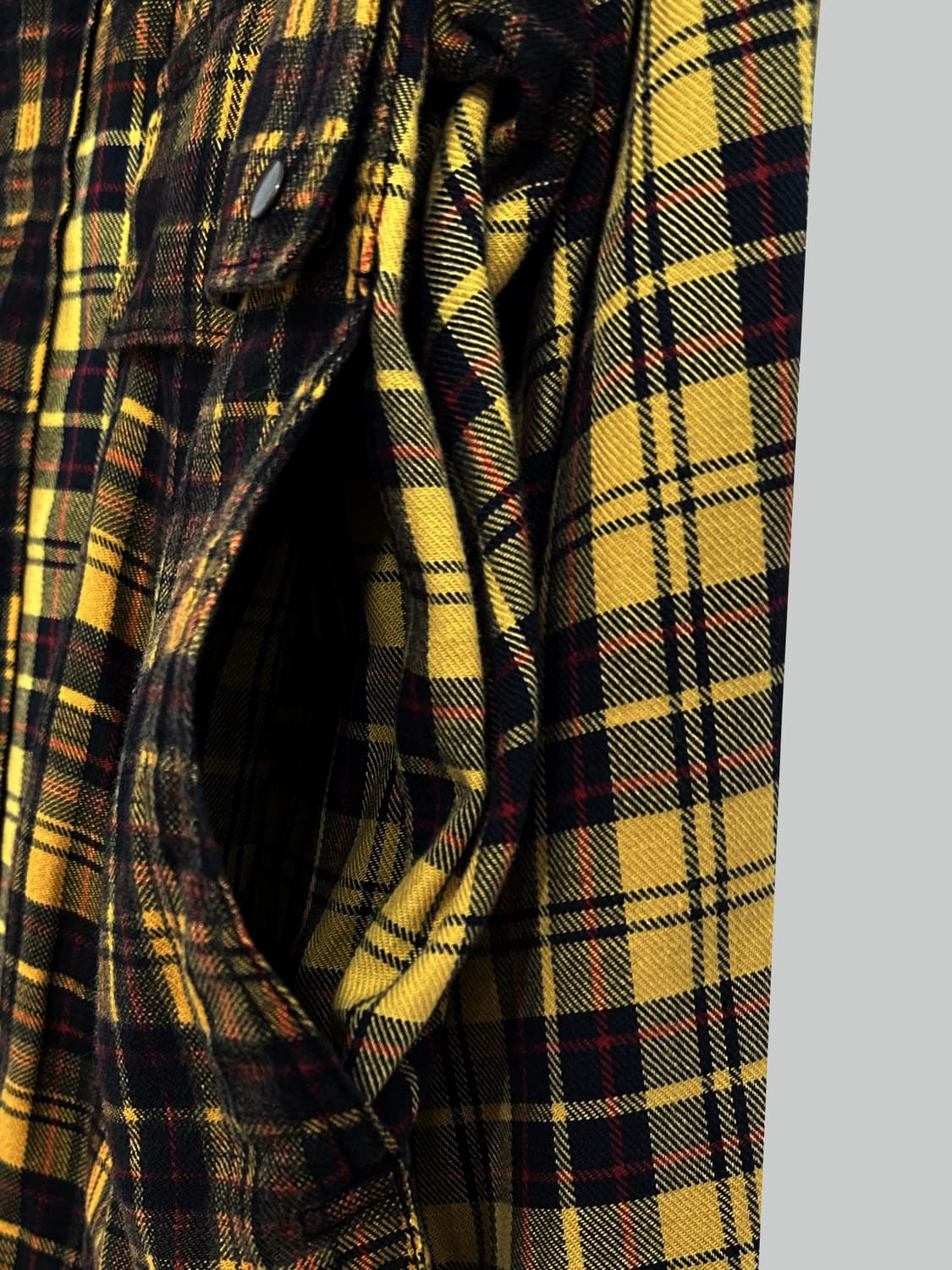 이세이 미야케 체크 집업 카고 자켓 상품이미지5