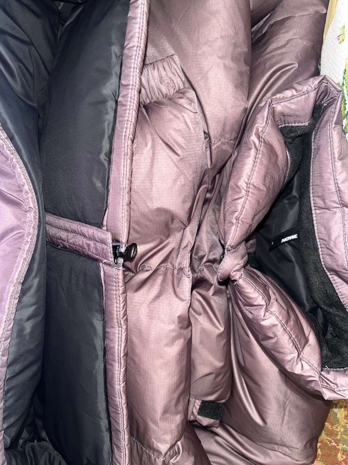 (새상품)살로몬 컨투어다운패딩S 퍼플그래이 상품이미지10